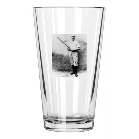 1888 New York Gothams William 'Buck' Ewing Vintage Pint Beer Drinking Glass