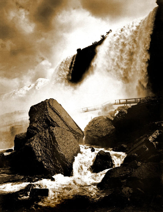 1888 Niagara Falls Retro Vintage Old American Landmark 300 Piece Jigsaw Puzzle