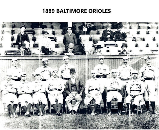 1889 Baltimore Orioles Team Photo Baseball Mlb Picture O'S