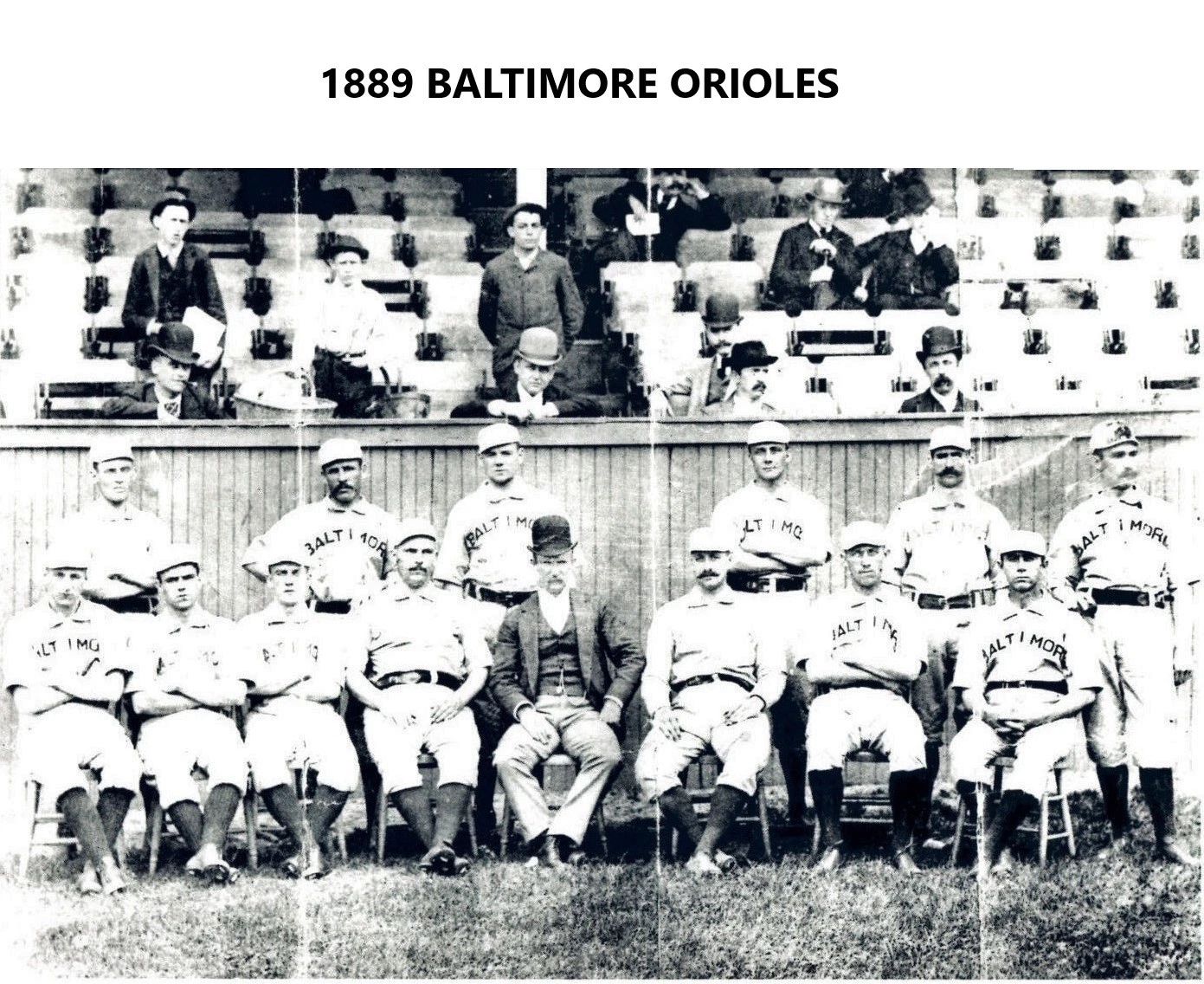 1889 Baltimore Orioles Team Magnet Baseball Mlb Picture O'S
