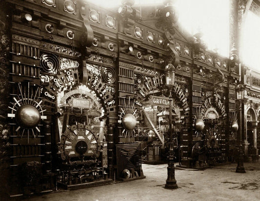 1889 Iron And Steel Exhibit Paris Expo Old Vintage 300 Piece Jigsaw Puzzle