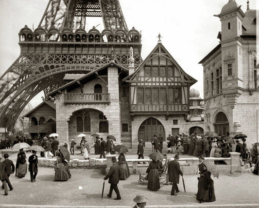 1889 Paris France Opening Of The Eiffel Tower Classic Historic Picture Keychain