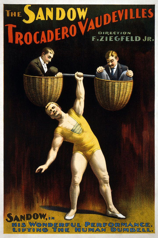 1890S Vaudeville The Sandow Trocadero Vaudeville Act Wall Art Poster