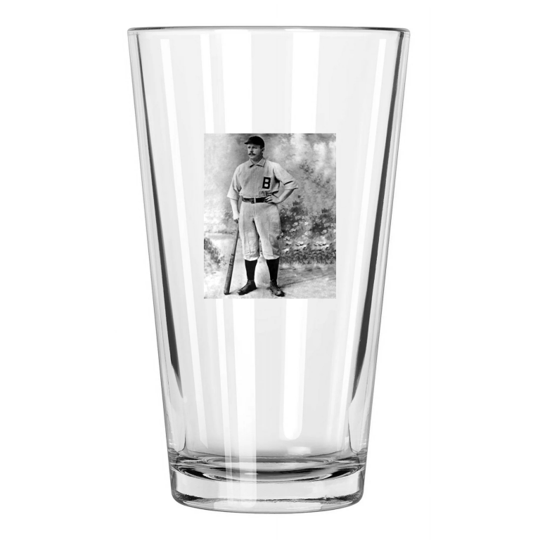 1891 Baltimore Orioles Wilbert Robinson Photo Vintage Pint Beer Drinking Glass
