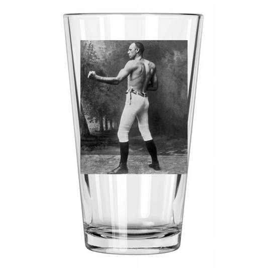 1891 Boxing Champion Bob Fitzsimmons Photo Boxer 2 Pint Beer Drinking Glass