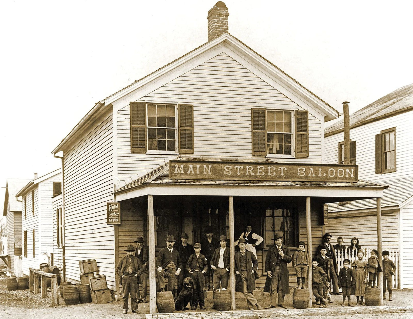 1891 Main Street Saloon Suite Genevieve Mo Old Reprint 300 Piece Jigsaw Puzzle