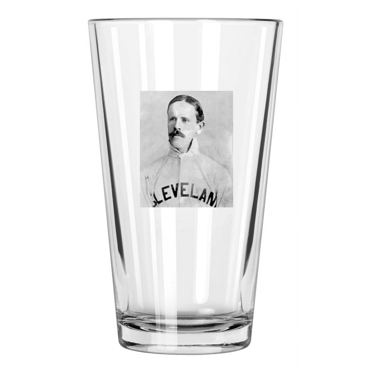 1893 Cleveland Spiders John Clarkson Baseball Hof 63 Pint Beer Drinking Glass