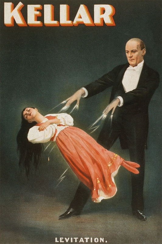 1894 Kellar Levitation Act Vintage Style Magic Jigsaw Puzzle