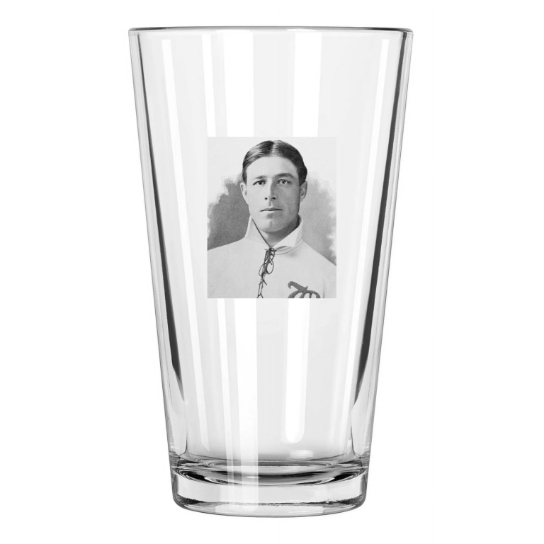 1895 Boston Beaneaters Jimmy Collins Baseball Portrait Pint Beer Drinking Glass