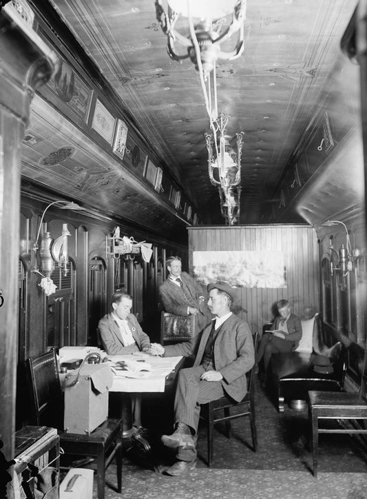 1895 New York Central Railway Train Magnetgraphic Car Vintage Old Magnet 5 X 7