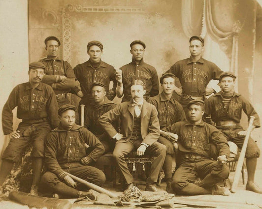 1896 Page Fence Giants Team Photo Baseball Picture Negro League