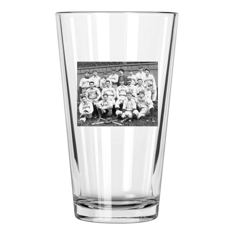 1896 Pittsburgh Pirates Team Roster Connie Mack Jack Beckley Pint Beer Glass