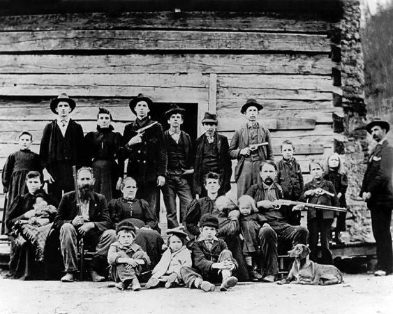 1897 West Virginia Hatfields Family Glossy Magnet Old West Portrait Mccoys