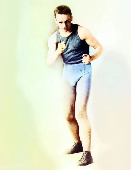 1898 Boxer Mike Gibbons Retro Fighter Mma Colorized Picture Photo