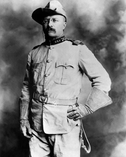 1898 Colonel Theodore 'Teddy' Roosevelt Glossy Photo 'Rough Rider' Print