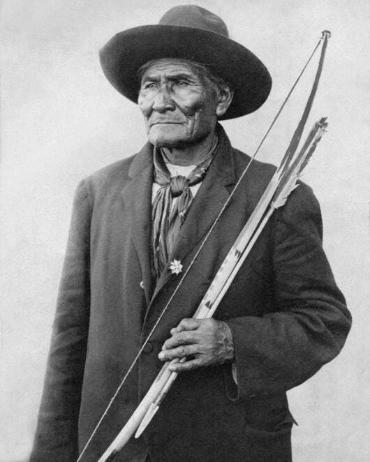 1898 Native American Indian Geronimo Glossy Photo Apache Leader Print 1