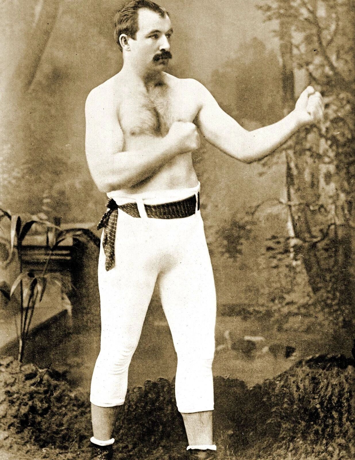 1898 Old School Classic Boxer Jake Kilrain Fighter Print 300 Piece Jigsaw Puzzle