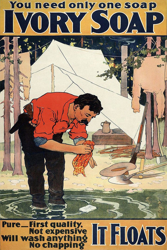 1898 Pure Ivory Soapit Floats Vintage Style Advertising Jigsaw Puzzle