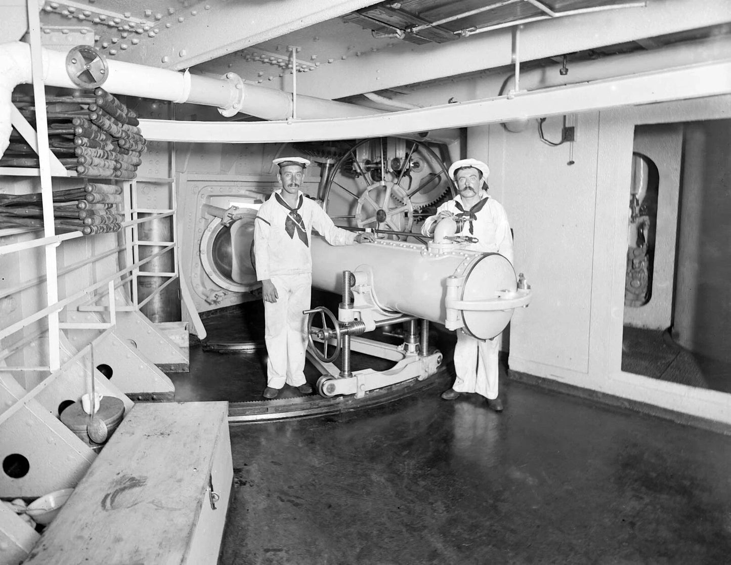 1899 Torpedo Tube Uss Massachusetts Navy Vintage Old 300 Piece Jigsaw Puzzle