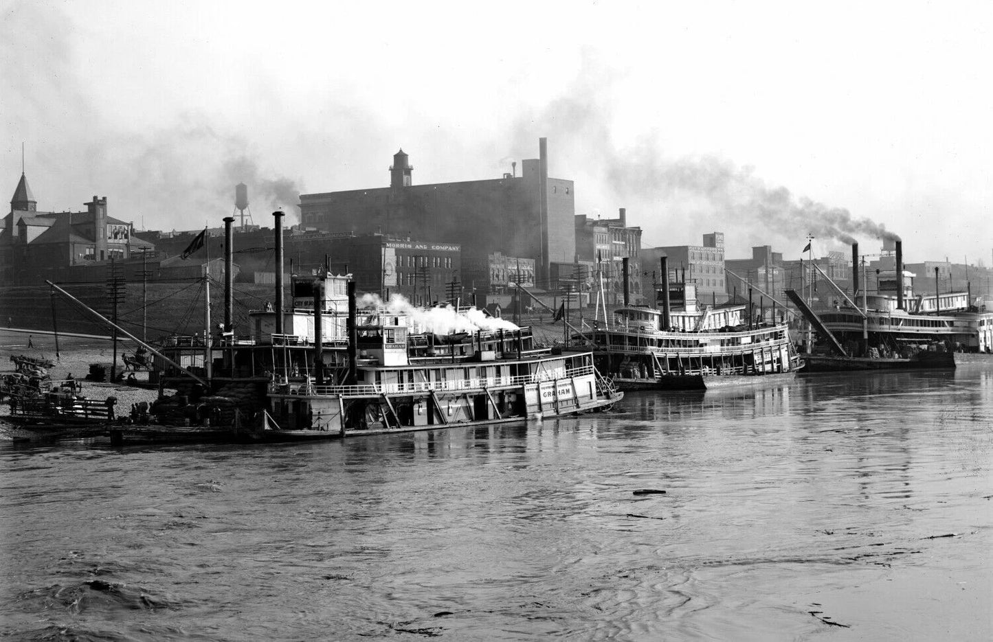 1900 1910 The Levee Memphis Tennessee Old Vintage 300 Piece Jigsaw Puzzle