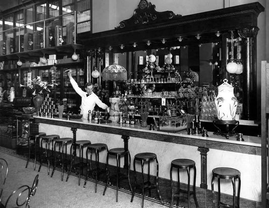 1900 1920 Guys Soda Fountain Washington Old Vintage Magnet 6X8 Reprint