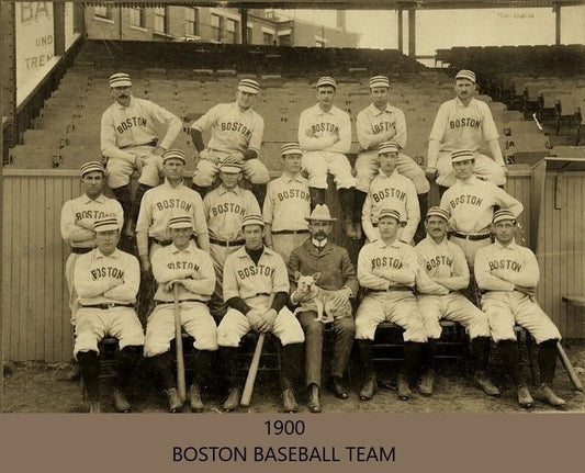 1900 Boston Baseball Team Keychain Baseball Picture Mlb