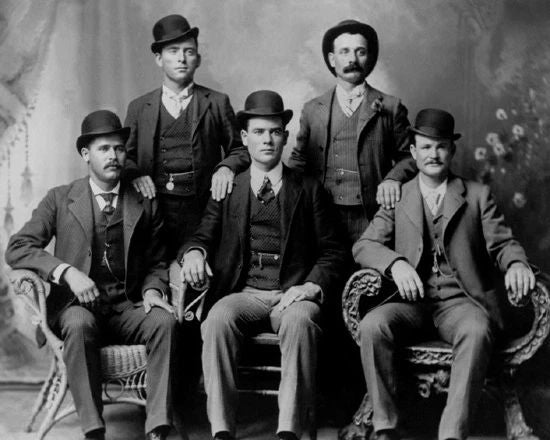 1900 Criminals Butch Cassidys Wild Bunch Sundance Kid Vintage Photo Print