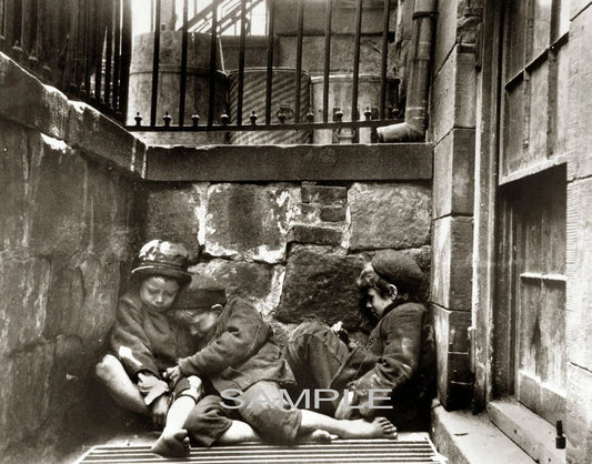 1900 Homeless Children Mulberry St New York Classic Historic Picture Magnet 8.5X1