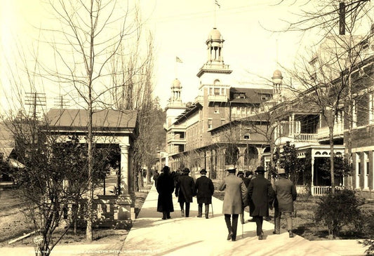 1900 Promenade And Arlington Hotel Hot Springs Arkansas Magnet Magnet