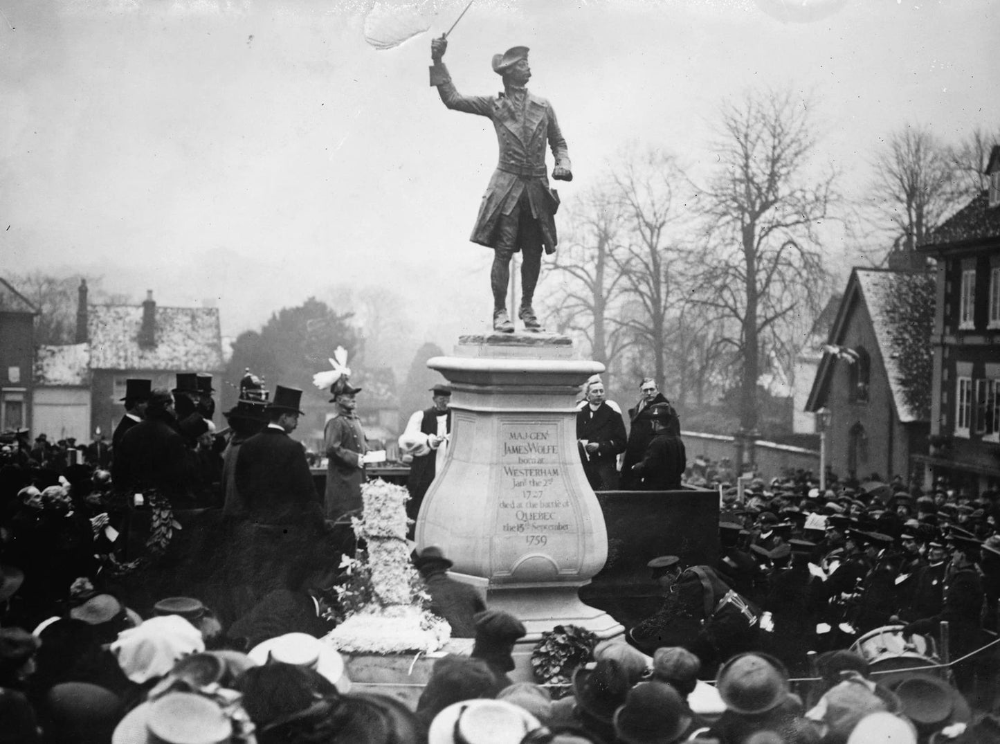 1900 Unveiling Wolfe Monument Westerham Vintage Old Photo Reprint