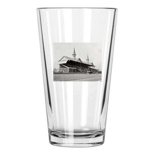 1901 Churchill Downs Racetrack Kentucky Derby Photo Pint Beer Drinking Glass