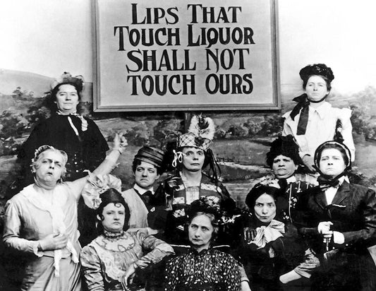 1901 Lips That Touch Liquor Prohibition Old Grayscale Photo Reprint