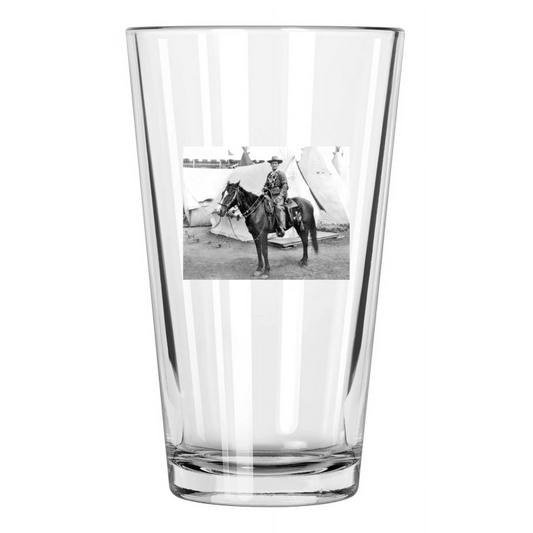 1901 Martha Calamity Jane Photo Vintage Wild West Pint Beer Drinking Glass