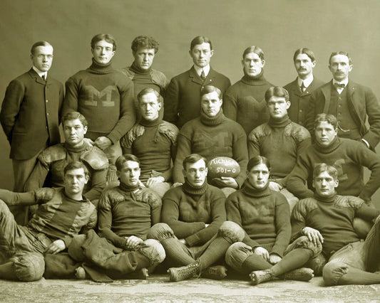 1901 Michigan Team Photo Wolverines Ncaa Football
