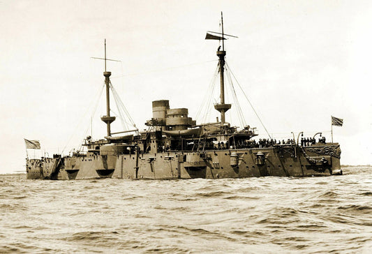 1901 U.S.S. Texas Vintage Old Ship Boat Navy Naval 300 Piece Jigsaw Puzzle