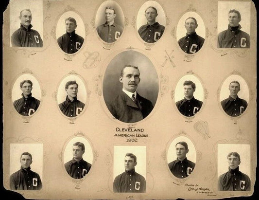 1902 Cleveland Indians Team Magnet Baseball Picture Mlb