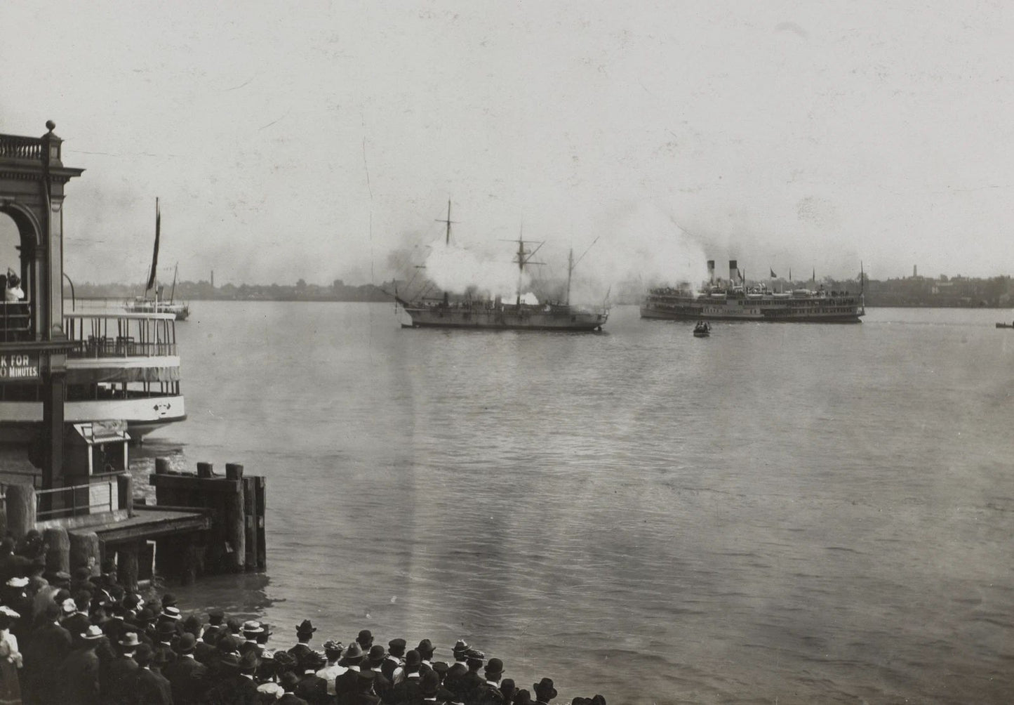 1902 Gunboat Yantic Saluting President Roosevelt Vintage Old 300 PCS Jigsaw