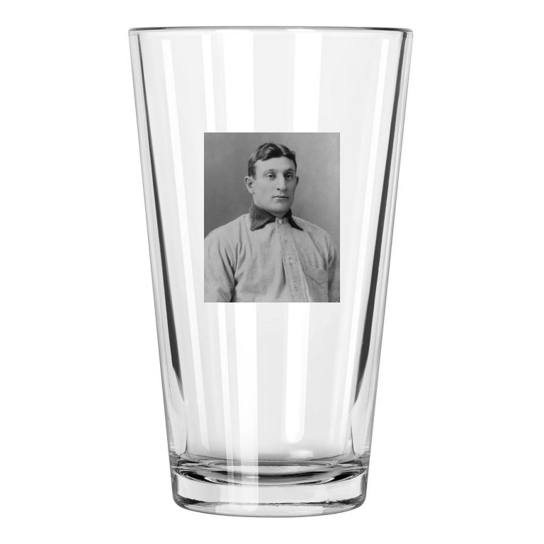 1902 Pittsburgh Pirates Honus Wagner T206 Cabinet Portrait Pint Beer Glass