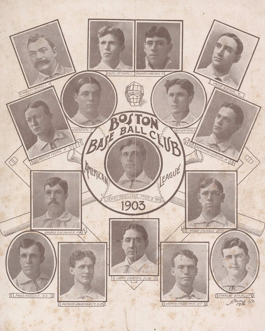 1903 Boston Red Sox Team Photo Baseball Picture World Champs Mlb
