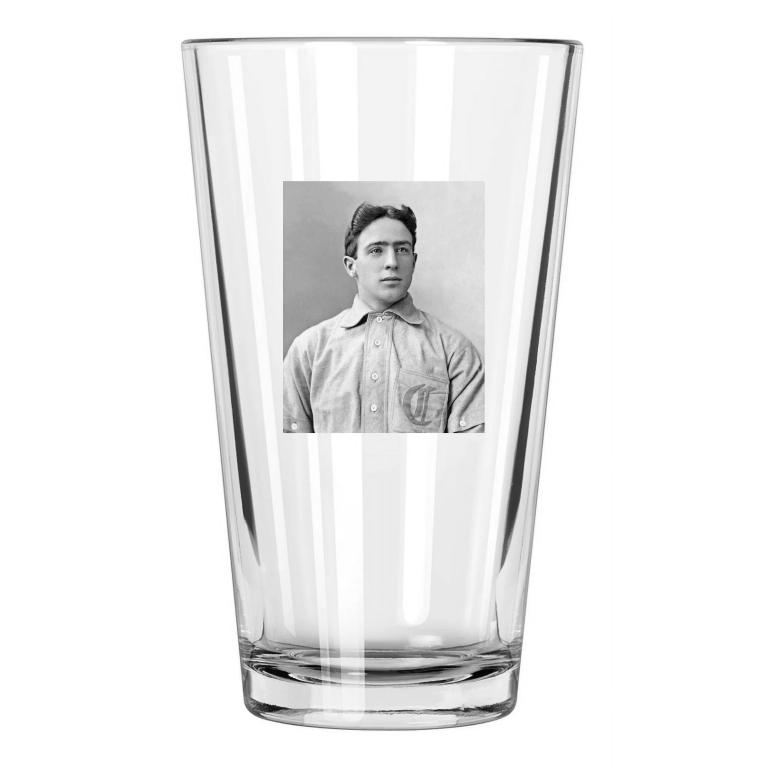 1903 Chicago Cubs Joe Tinker Photo Carl Horner Hof 46 Pint Beer Drinking Glass
