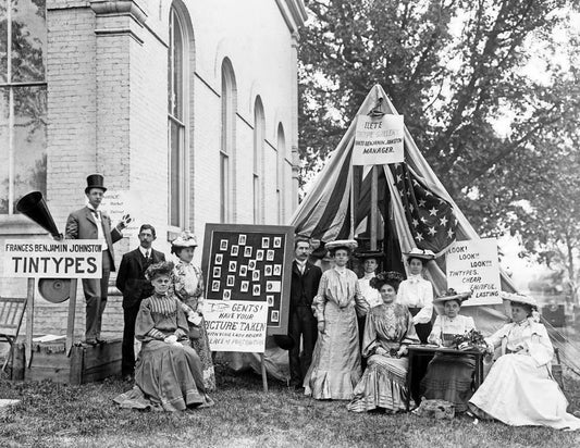 1903 County Fair Tintype Portrait Booth Old Vintage Photo Reprint