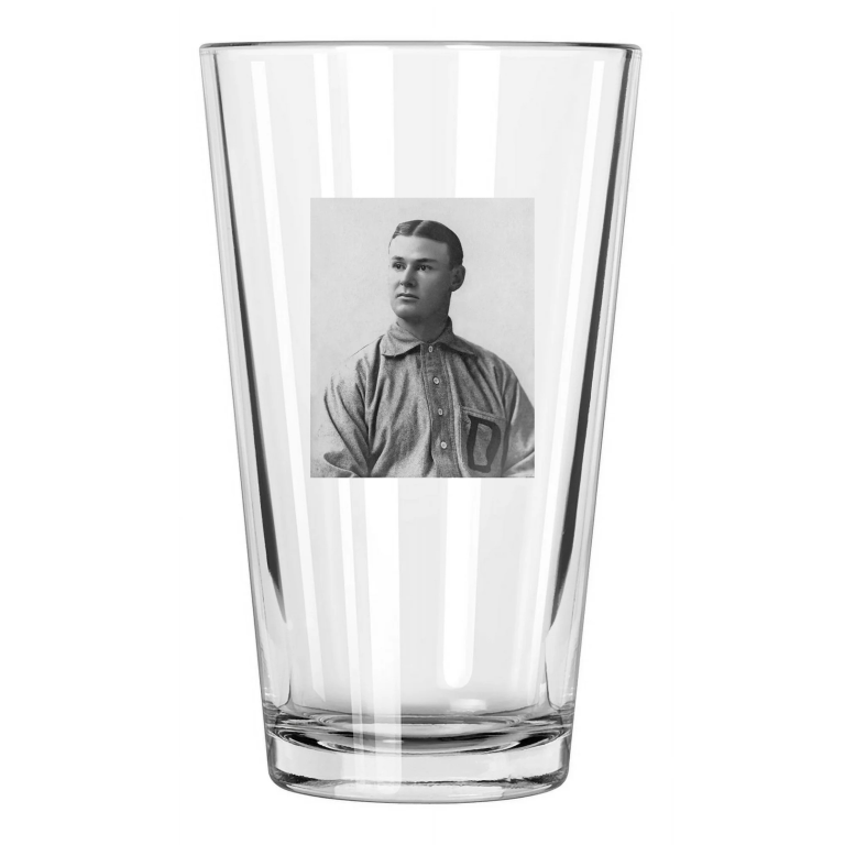1903 Detroit Tigers Sam Crawford Photo Carl Horner Pint Beer Drinking Glass