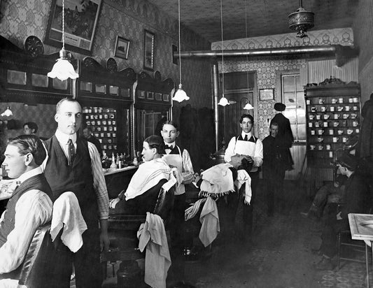 1903 Downings Barber Shop Junction City Kansas Old Magnet Reprint