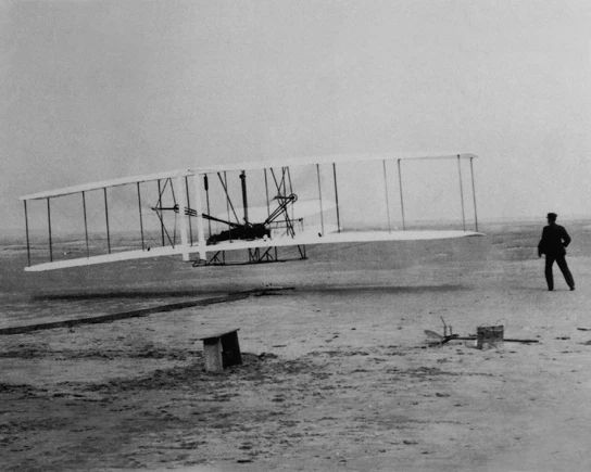 1903 First Flight Wright Brothers Glossy Magnet Airplane Magnetgraph Print