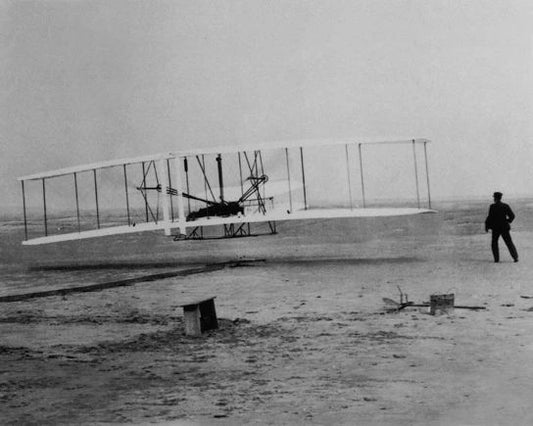 1903 First Flight Wright Brothers Glossy Keychain Airplane Keychaingraph Print