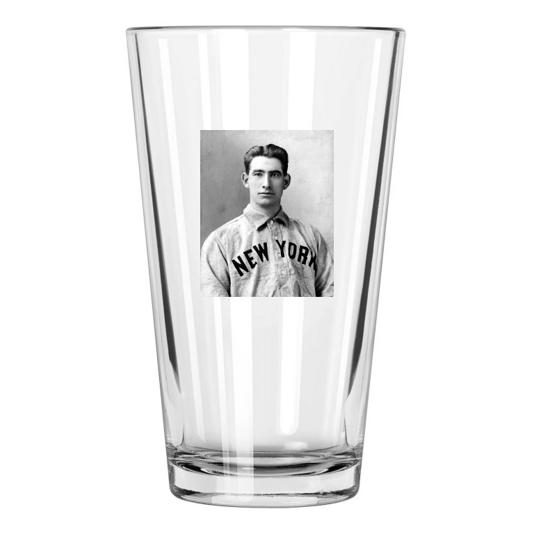 1903 New York Giants Roger Bresnahan Photo Baseball Pint Beer Drinking Glass