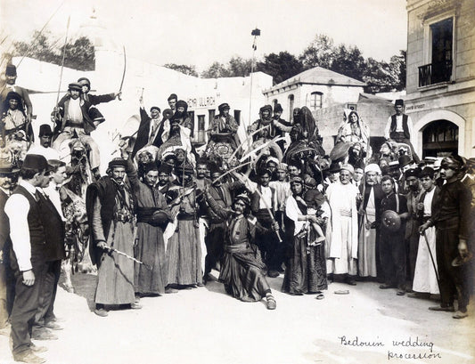 1904 Bedouin Wedding Procession In Jerusalem Keychain Picture Keychain Print