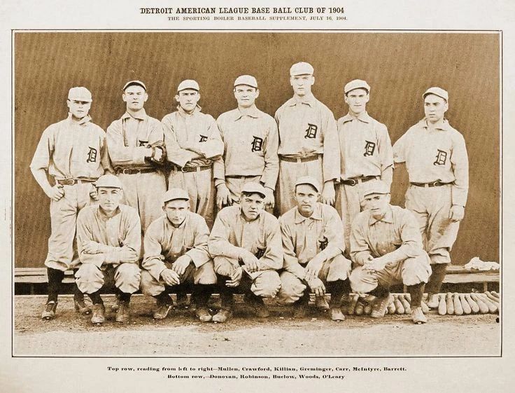 1904 Detroit Tigers Team Photo Baseball Picture Mlb