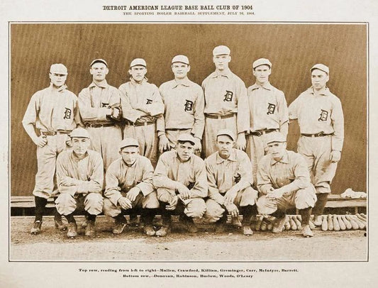 1904 Detroit Tigers Team Photo Baseball Picture Mlb