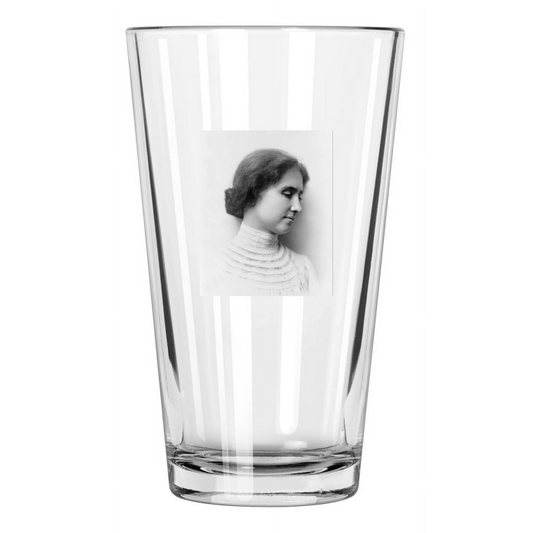 1904 Womens Activist Helen Keller Photo Author Pint Beer Drinking Glass